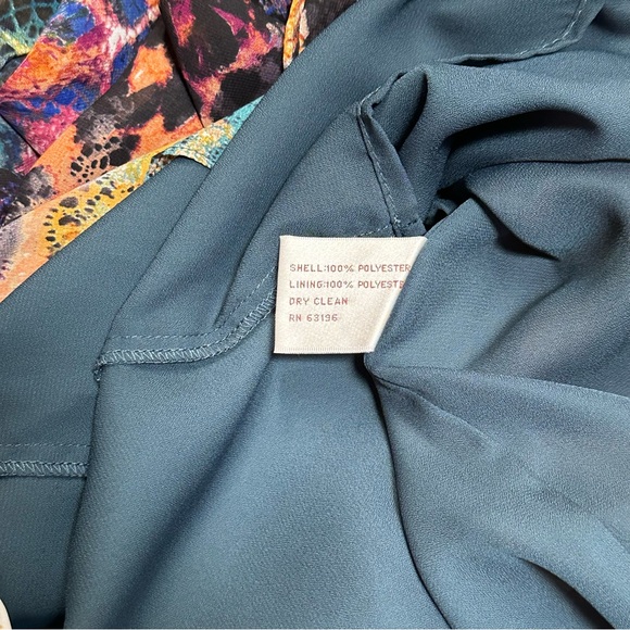 Suzi Chin for Maggy Boutique Fun Colorful Animal Print DresS Size 0P - Picture 8 of 11